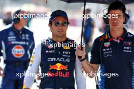 Sergio Perez (MEX) Red Bull Racing on the grid. 15.09.2024. Formula 1 World Championship, Rd 17, Azerbaijan Grand Prix, Baku Street Circuit, Azerbaijan, Race Day.