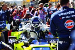 Franco Colapinto (ARG) Williams Racing FW46 on the grid. 15.09.2024. Formula 1 World Championship, Rd 17, Azerbaijan Grand Prix, Baku Street Circuit, Azerbaijan, Race Day.