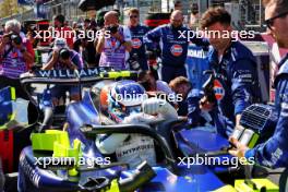 Franco Colapinto (ARG) Williams Racing FW46 on the grid. 15.09.2024. Formula 1 World Championship, Rd 17, Azerbaijan Grand Prix, Baku Street Circuit, Azerbaijan, Race Day.