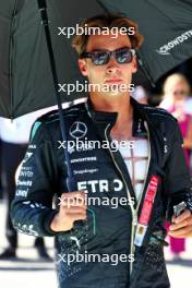 George Russell (GBR) Mercedes AMG F1 on the grid. 15.09.2024. Formula 1 World Championship, Rd 17, Azerbaijan Grand Prix, Baku Street Circuit, Azerbaijan, Race Day.