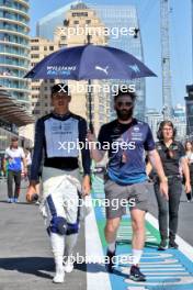 Alexander Albon (THA) Williams Racing on the grid. 15.09.2024. Formula 1 World Championship, Rd 17, Azerbaijan Grand Prix, Baku Street Circuit, Azerbaijan, Race Day.