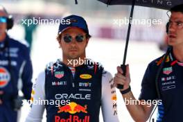 Sergio Perez (MEX) Red Bull Racing on the grid. 15.09.2024. Formula 1 World Championship, Rd 17, Azerbaijan Grand Prix, Baku Street Circuit, Azerbaijan, Race Day.