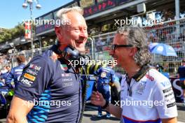 (L to R): Jonathan Wheatley (GBR) Red Bull Racing Team Manager with Laurent Mekies (FRA) RB Technical Director on the grid. 15.09.2024. Formula 1 World Championship, Rd 17, Azerbaijan Grand Prix, Baku Street Circuit, Azerbaijan, Race Day.