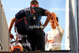 Sergio Perez (MEX) Red Bull Racing after the race. 15.09.2024. Formula 1 World Championship, Rd 17, Azerbaijan Grand Prix, Baku Street Circuit, Azerbaijan, Race Day.