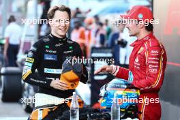 Oscar Piastri (AUS), McLaren Charles Leclerc (FRA), Scuderia Ferrari  15.09.2024. Formula 1 World Championship, Rd 17, Azerbaijan Grand Prix, Baku Street Circuit, Azerbaijan, Race Day.