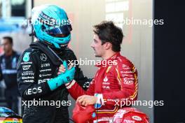 Charles Leclerc (FRA), Scuderia Ferrari George Russell (GBR), Mercedes AMG F1  15.09.2024. Formula 1 World Championship, Rd 17, Azerbaijan Grand Prix, Baku Street Circuit, Azerbaijan, Race Day.