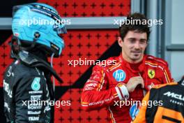 Charles Leclerc (MON) Ferrari in parc ferme. 15.09.2024. Formula 1 World Championship, Rd 17, Azerbaijan Grand Prix, Baku Street Circuit, Azerbaijan, Race Day.