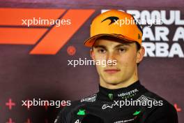 Oscar Piastri (AUS) McLaren in the post race FIA Press Conference. 15.09.2024. Formula 1 World Championship, Rd 17, Azerbaijan Grand Prix, Baku Street Circuit, Azerbaijan, Race Day.