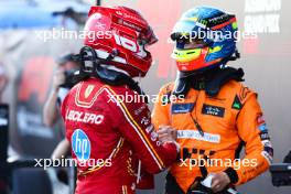 Charles Leclerc (FRA), Scuderia Ferrari Oscar Piastri (AUS), McLaren  15.09.2024. Formula 1 World Championship, Rd 17, Azerbaijan Grand Prix, Baku Street Circuit, Azerbaijan, Race Day.