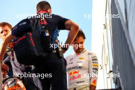 Sergio Perez (MEX) Red Bull Racing after the race. 15.09.2024. Formula 1 World Championship, Rd 17, Azerbaijan Grand Prix, Baku Street Circuit, Azerbaijan, Race Day.