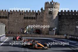 Oscar Piastri (AUS) McLaren MCL38. 15.09.2024. Formula 1 World Championship, Rd 17, Azerbaijan Grand Prix, Baku Street Circuit, Azerbaijan, Race Day.