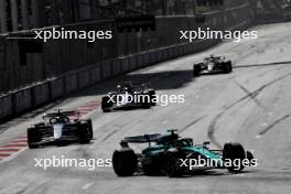 Fernando Alonso (ESP) Aston Martin F1 Team AMR24. 15.09.2024. Formula 1 World Championship, Rd 17, Azerbaijan Grand Prix, Baku Street Circuit, Azerbaijan, Race Day.