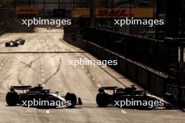 Nico Hulkenberg (GER) Haas VF-24 and Alexander Albon (THA) Williams Racing FW46 battle for position. 15.09.2024. Formula 1 World Championship, Rd 17, Azerbaijan Grand Prix, Baku Street Circuit, Azerbaijan, Race Day.