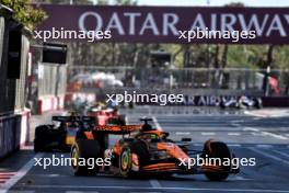 Oscar Piastri (AUS) McLaren MCL38. 15.09.2024. Formula 1 World Championship, Rd 17, Azerbaijan Grand Prix, Baku Street Circuit, Azerbaijan, Race Day.