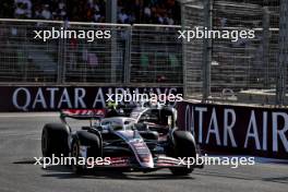 Nico Hulkenberg (GER) Haas VF-24. 15.09.2024. Formula 1 World Championship, Rd 17, Azerbaijan Grand Prix, Baku Street Circuit, Azerbaijan, Race Day.