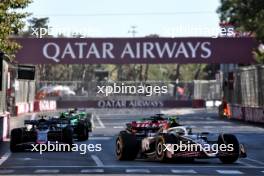 Nico Hulkenberg (GER) Haas VF-24. 15.09.2024. Formula 1 World Championship, Rd 17, Azerbaijan Grand Prix, Baku Street Circuit, Azerbaijan, Race Day.