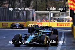 Fernando Alonso (ESP) Aston Martin F1 Team AMR24. 15.09.2024. Formula 1 World Championship, Rd 17, Azerbaijan Grand Prix, Baku Street Circuit, Azerbaijan, Race Day.