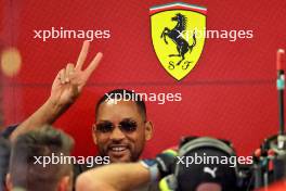 Will Smith (USA) Actor with Ferrari. 14.09.2024. Formula 1 World Championship, Rd 17, Azerbaijan Grand Prix, Baku Street Circuit, Azerbaijan, Qualifying Day.