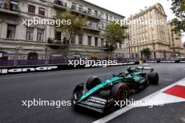 Fernando Alonso (ESP) Aston Martin F1 Team AMR24. 14.09.2024. Formula 1 World Championship, Rd 17, Azerbaijan Grand Prix, Baku Street Circuit, Azerbaijan, Qualifying Day.