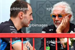 (L to R): Oliver Oakes (GBR) Alpine F1 Team Team Principal with Flavio Briatore (ITA) Alpine F1 Team Executive Advisor. 14.09.2024. Formula 1 World Championship, Rd 17, Azerbaijan Grand Prix, Baku Street Circuit, Azerbaijan, Qualifying Day.