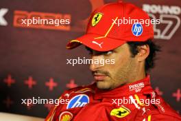 Carlos Sainz Jr (ESP) Ferrari in the FIA Press Conference. 14.09.2024. Formula 1 World Championship, Rd 17, Azerbaijan Grand Prix, Baku Street Circuit, Azerbaijan, Qualifying Day.