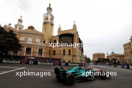 Lance Stroll (CDN) Aston Martin F1 Team AMR24. 14.09.2024. Formula 1 World Championship, Rd 17, Azerbaijan Grand Prix, Baku Street Circuit, Azerbaijan, Qualifying Day.