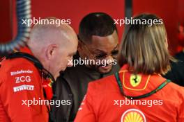 Will Smith (USA) Actor with Jock Clear (GBR) Ferrari Senior Performance Engineer. 14.09.2024. Formula 1 World Championship, Rd 17, Azerbaijan Grand Prix, Baku Street Circuit, Azerbaijan, Qualifying Day.