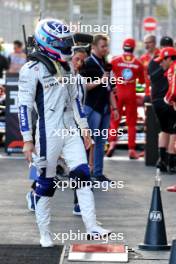 Franco Colapinto (ARG) Williams Racing in qualifying parc ferme. 14.09.2024. Formula 1 World Championship, Rd 17, Azerbaijan Grand Prix, Baku Street Circuit, Azerbaijan, Qualifying Day.