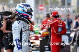 Franco Colapinto (ARG) Williams Racing in qualifying parc ferme. 14.09.2024. Formula 1 World Championship, Rd 17, Azerbaijan Grand Prix, Baku Street Circuit, Azerbaijan, Qualifying Day.