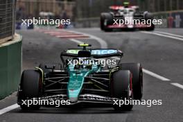 Fernando Alonso (ESP) Aston Martin F1 Team AMR24. 14.09.2024. Formula 1 World Championship, Rd 17, Azerbaijan Grand Prix, Baku Street Circuit, Azerbaijan, Qualifying Day.