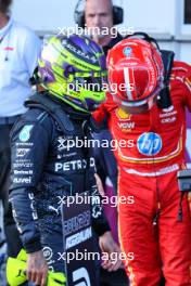 Lewis Hamilton (GBR) Mercedes AMG F1 in qualifying parc ferme. 14.09.2024. Formula 1 World Championship, Rd 17, Azerbaijan Grand Prix, Baku Street Circuit, Azerbaijan, Qualifying Day.