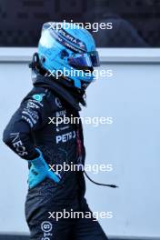 George Russell (GBR) Mercedes AMG F1 in qualifying parc ferme. 14.09.2024. Formula 1 World Championship, Rd 17, Azerbaijan Grand Prix, Baku Street Circuit, Azerbaijan, Qualifying Day.