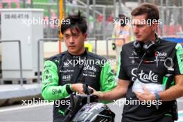 Zhou Guanyu (CHN) Sauber. 14.09.2024. Formula 1 World Championship, Rd 17, Azerbaijan Grand Prix, Baku Street Circuit, Azerbaijan, Qualifying Day.