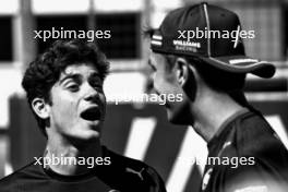 Franco Colapinto (ARG) Williams Racing and team mate Alexander Albon (THA) Williams Racing on the drivers' parade. 15.09.2024. Formula 1 World Championship, Rd 17, Azerbaijan Grand Prix, Baku Street Circuit, Azerbaijan, Race Day.