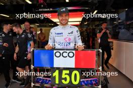 Esteban Ocon (FRA) Alpine F1 Team celebrates his 150th GP weekend with the team. 15.09.2024. Formula 1 World Championship, Rd 17, Azerbaijan Grand Prix, Baku Street Circuit, Azerbaijan, Race Day.