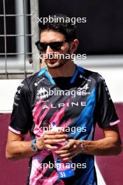 Esteban Ocon (FRA) Alpine F1 Team on the drivers' parade. 15.09.2024. Formula 1 World Championship, Rd 17, Azerbaijan Grand Prix, Baku Street Circuit, Azerbaijan, Race Day.