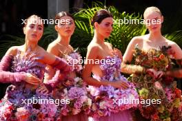 Paddock atmosphere - floral dresses. 15.09.2024. Formula 1 World Championship, Rd 17, Azerbaijan Grand Prix, Baku Street Circuit, Azerbaijan, Race Day.