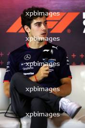 Franco Colapinto (ARG) Williams Racing in the FIA Press Conference. 12.09.2024. Formula 1 World Championship, Rd 17, Azerbaijan Grand Prix, Baku Street Circuit, Azerbaijan, Preparation Day.