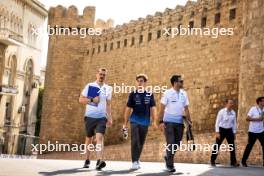 Franco Colapinto (ARG) Williams Racing walks the circuit with Gaetan Jego, Williams Racing Race Engineer. 12.09.2024. Formula 1 World Championship, Rd 17, Azerbaijan Grand Prix, Baku Street Circuit, Azerbaijan, Preparation Day.