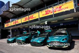 Aston Martin FIA Safety Cars and Aston Martin FIA Medical Cars. 12.09.2024. Formula 1 World Championship, Rd 17, Azerbaijan Grand Prix, Baku Street Circuit, Azerbaijan, Preparation Day.