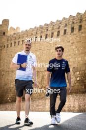 Franco Colapinto (ARG) Williams Racing walks the circuit with Gaetan Jego, Williams Racing Race Engineer. 12.09.2024. Formula 1 World Championship, Rd 17, Azerbaijan Grand Prix, Baku Street Circuit, Azerbaijan, Preparation Day.