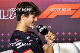 Oliver Bearman (GBR) Haas F1 Team in the FIA Press Conference. 12.09.2024. Formula 1 World Championship, Rd 17, Azerbaijan Grand Prix, Baku Street Circuit, Azerbaijan, Preparation Day.