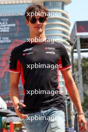 Oliver Bearman (GBR) Haas F1 Team. 12.09.2024. Formula 1 World Championship, Rd 17, Azerbaijan Grand Prix, Baku Street Circuit, Azerbaijan, Preparation Day.