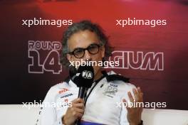 Laurent Mekies (FRA) RB Technical Director in the FIA Press Conference. 26.07.2024. Formula 1 World Championship, Rd 14, Belgian Grand Prix, Spa Francorchamps, Belgium, Practice Day.