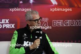 Alessandro Alunni Bravi (ITA) Sauber Managing Director and Team Representative in the FIA Press Conference. 26.07.2024. Formula 1 World Championship, Rd 14, Belgian Grand Prix, Spa Francorchamps, Belgium, Practice Day.