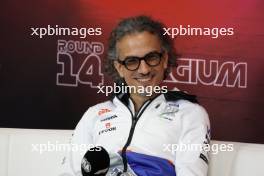Laurent Mekies (FRA) RB Technical Director in the FIA Press Conference. 26.07.2024. Formula 1 World Championship, Rd 14, Belgian Grand Prix, Spa Francorchamps, Belgium, Practice Day.