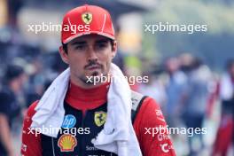 Charles Leclerc (MON) Ferrari on the grid. 28.07.2024. Formula 1 World Championship, Rd 14, Belgian Grand Prix, Spa Francorchamps, Belgium, Race Day.