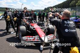 Esteban Ocon (FRA) Alpine F1 Team A524 on the grid. 28.07.2024. Formula 1 World Championship, Rd 14, Belgian Grand Prix, Spa Francorchamps, Belgium, Race Day.