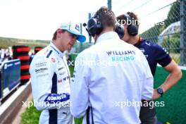 Logan Sargeant (USA) Williams Racing on the grid. 28.07.2024. Formula 1 World Championship, Rd 14, Belgian Grand Prix, Spa Francorchamps, Belgium, Race Day.