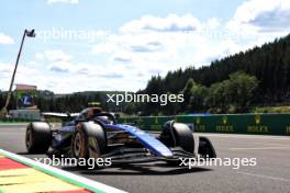 Logan Sargeant (USA) Williams Racing FW46 on the grid. 28.07.2024. Formula 1 World Championship, Rd 14, Belgian Grand Prix, Spa Francorchamps, Belgium, Race Day.